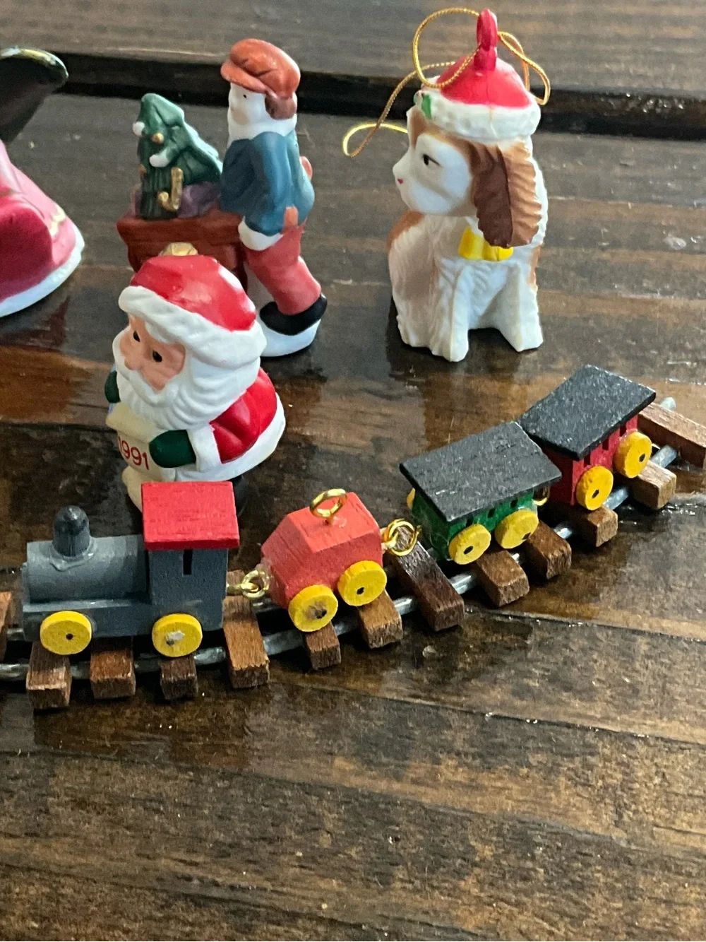 Vintage Lot of 11 Assorted Christmas Miniature Figures Decor